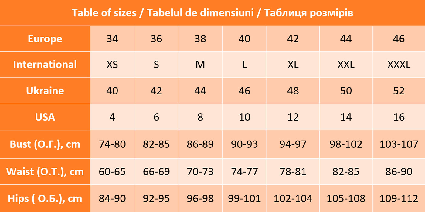 Noble Shine sizes