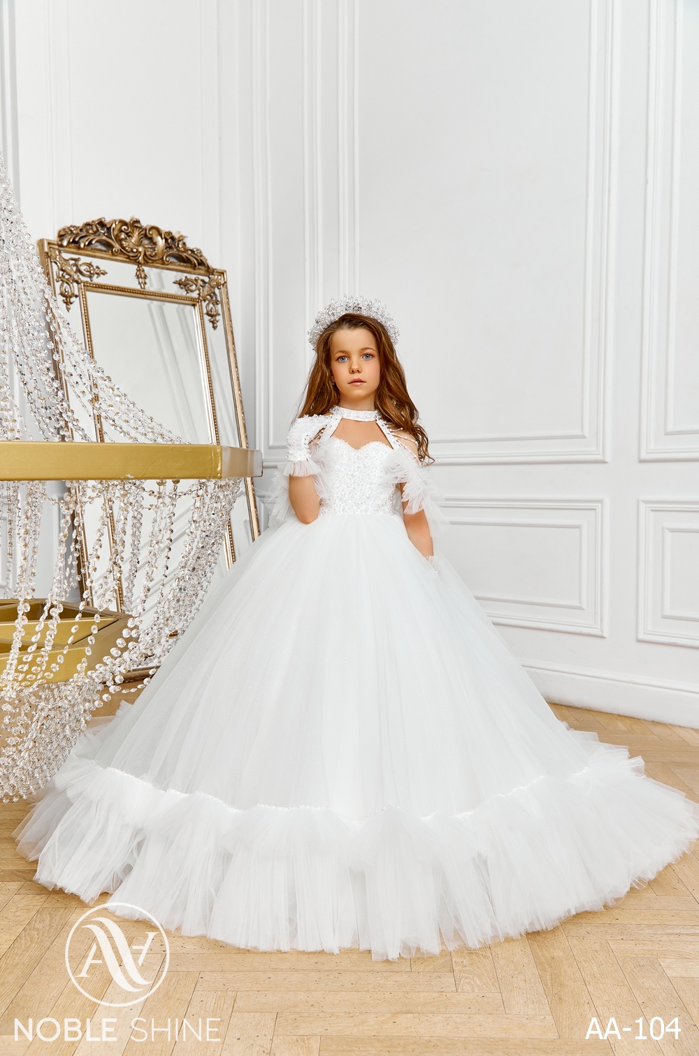 Dress AA-104 from the Royal Flowers collection by Noble Shine