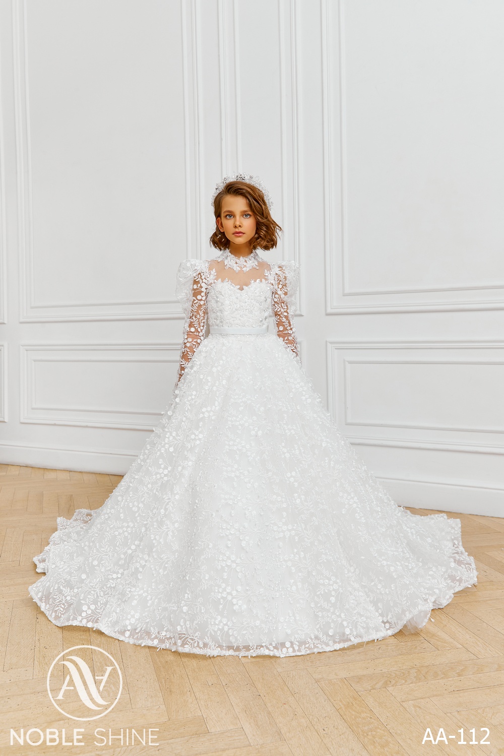Dress AA-112 from the Royal Flowers collection by Noble Shine