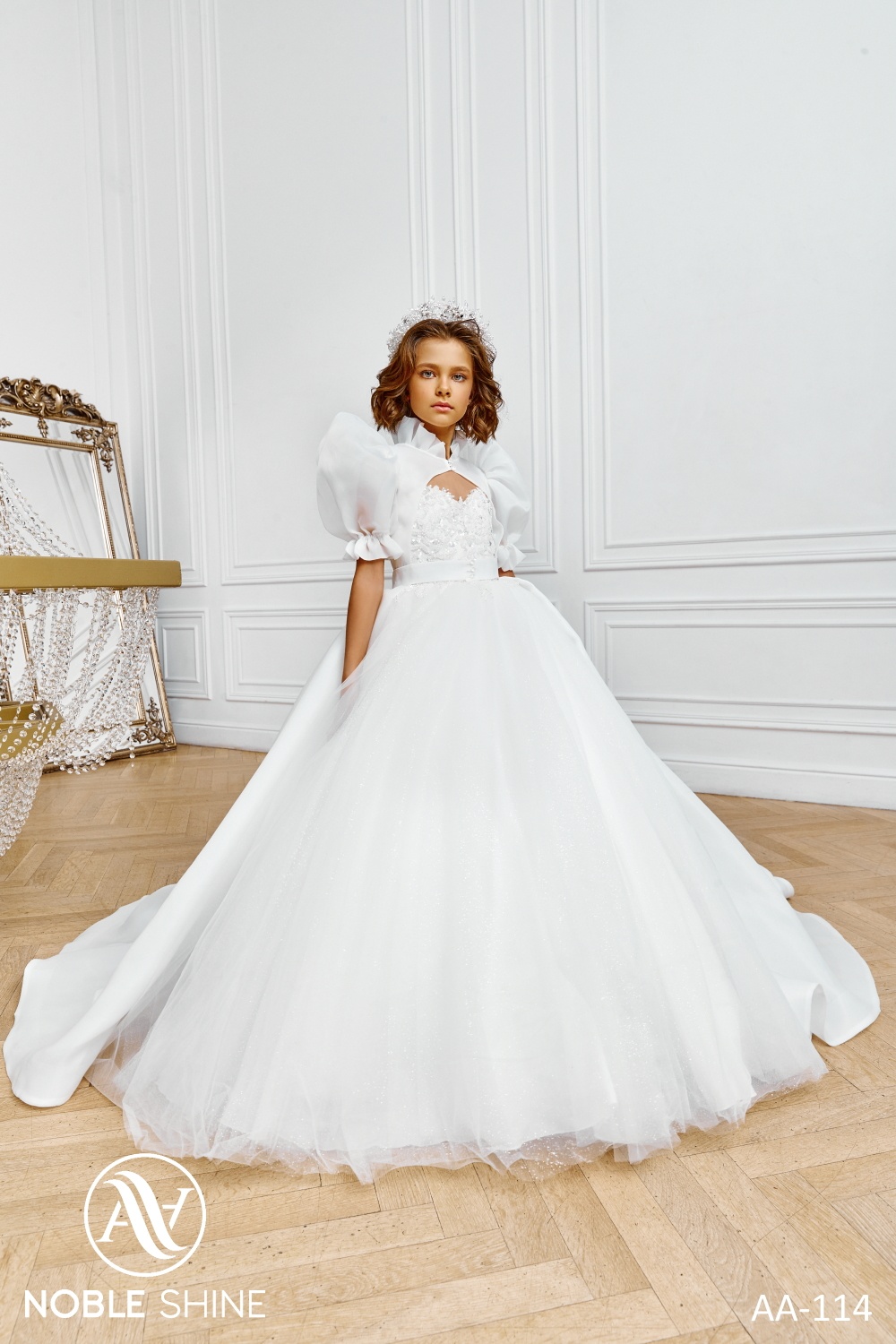 Dress AA-114 from the Royal Flowers collection by Noble Shine