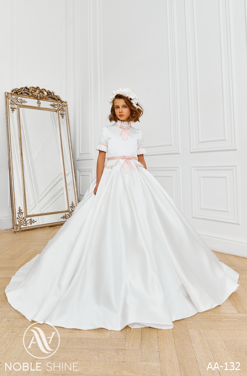 Dress AA-132 from the Royal Flowers collection by Noble Shine