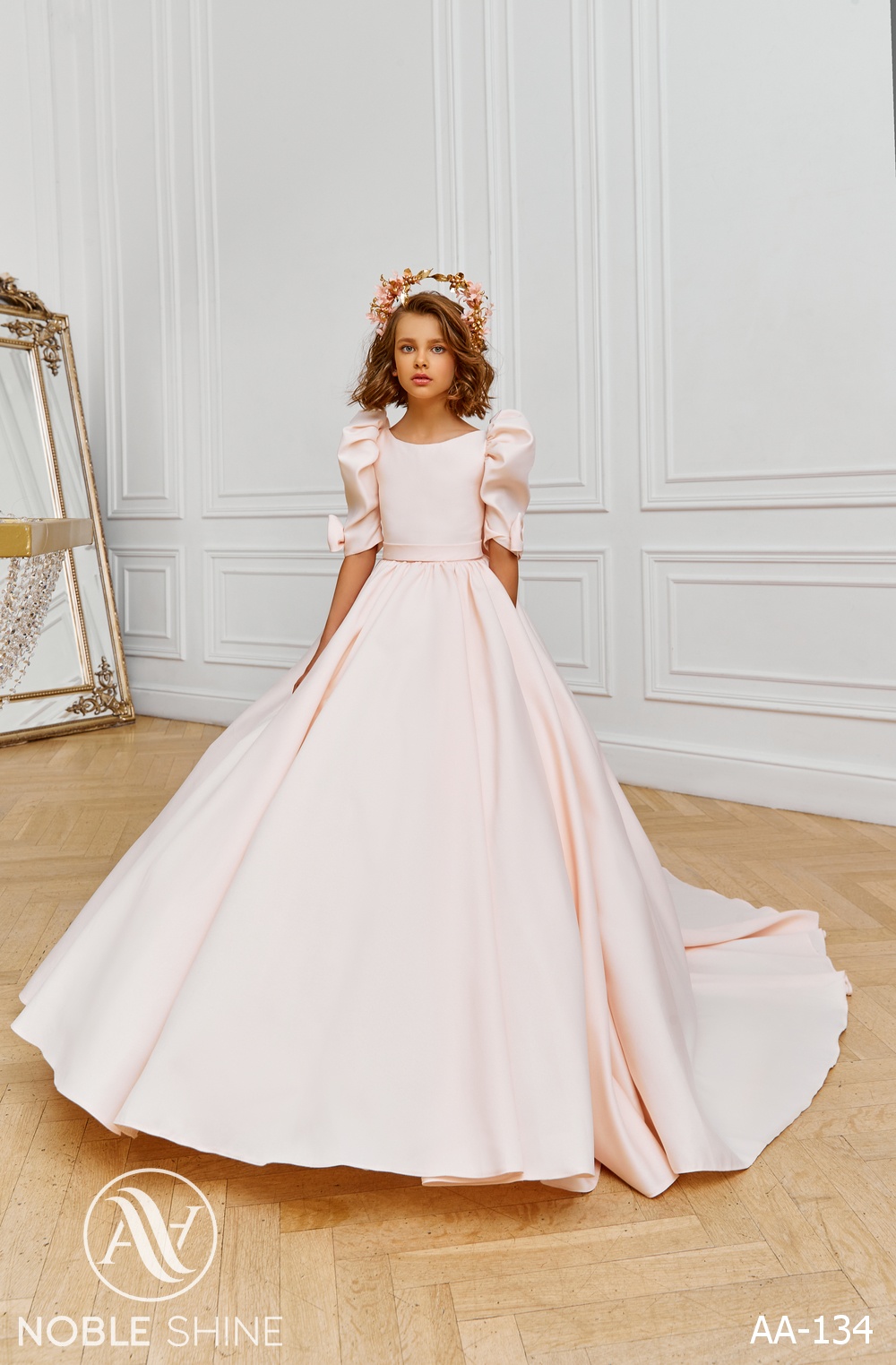 Dress AA-134 from the Royal Flowers collection by Noble Shine