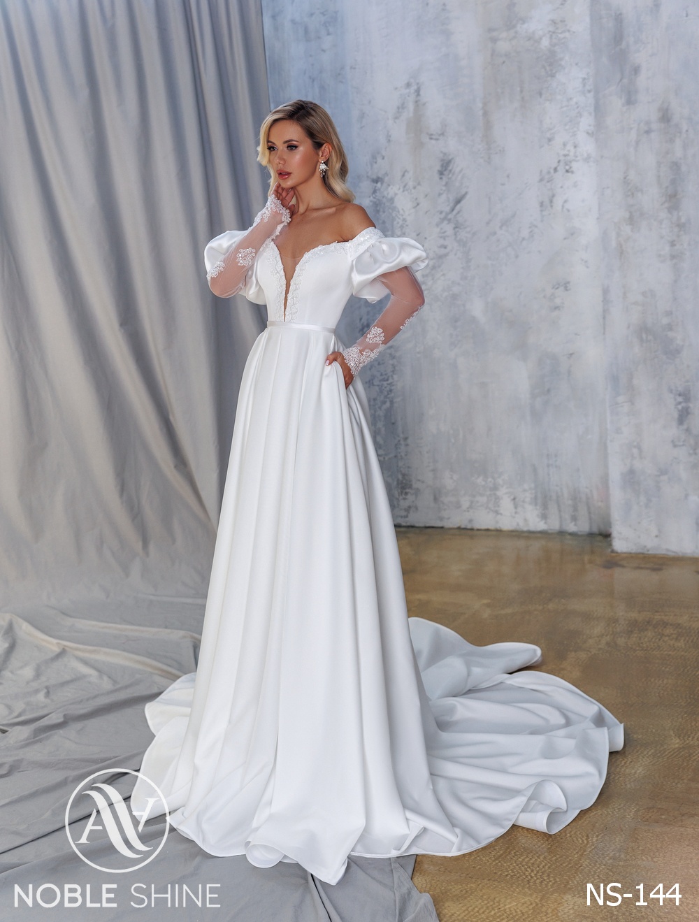 Dress NS-144 from the Felicity collection by Noble Shine