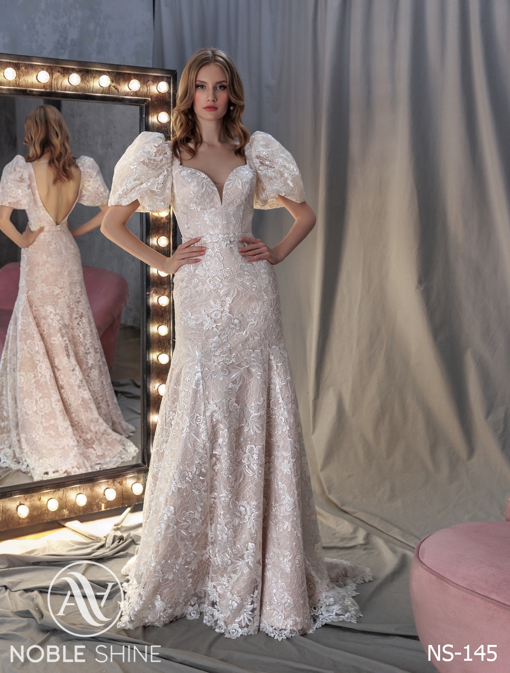 Dress NS-145 from the Felicity collection by Noble Shine