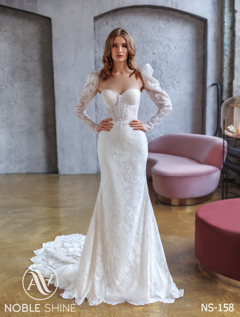 Dress NS-158 from the Felicity collection by Noble Shine