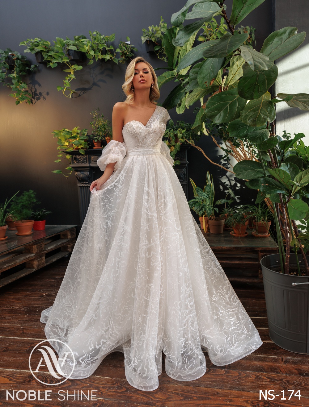Dress NS-174 from the Felicity collection by Noble Shine