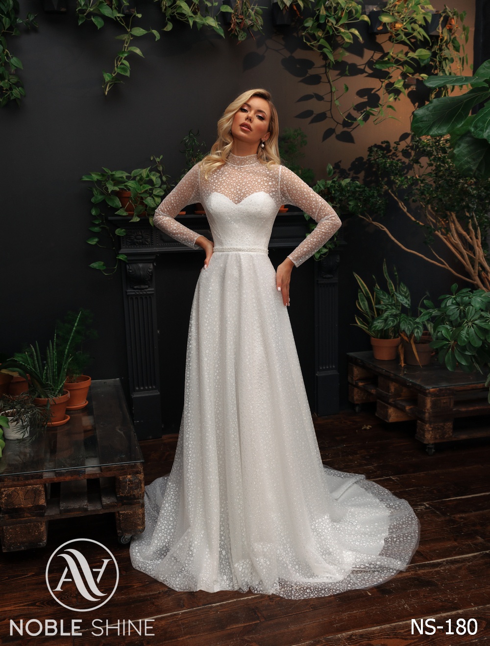 Dress NS-180 from the Felicity collection by Noble Shine