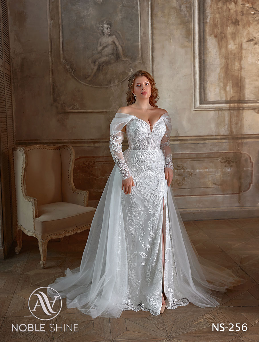 Dress NS-256 from the Grand feel - Plus size collection by Noble Shine