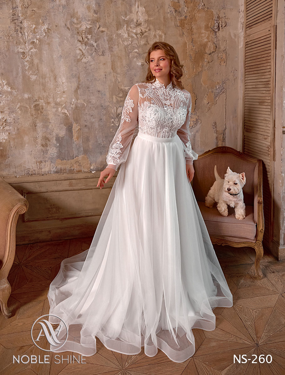 Dress NS-260 from the Grand feel - Plus size collection by Noble Shine