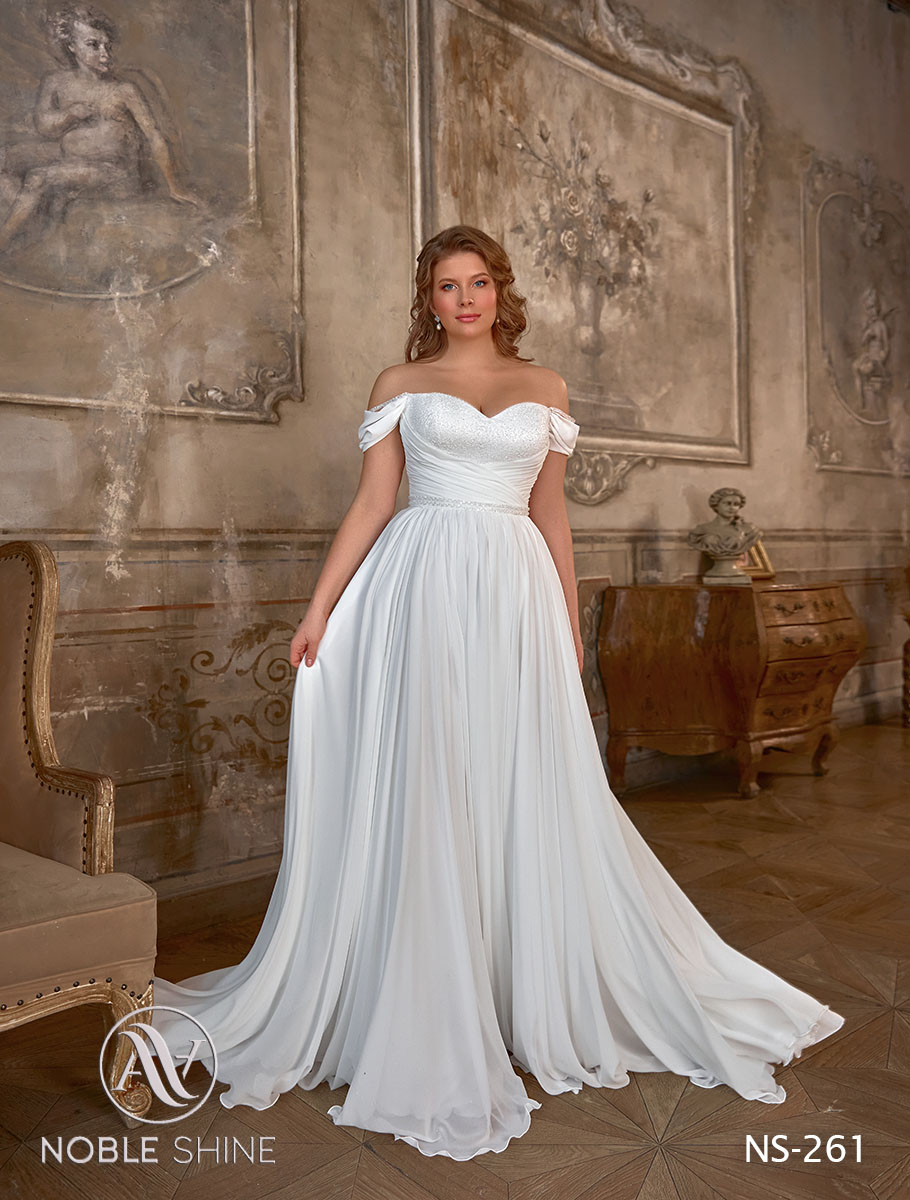 Dress NS-261 from the Grand feel - Plus size collection by Noble Shine