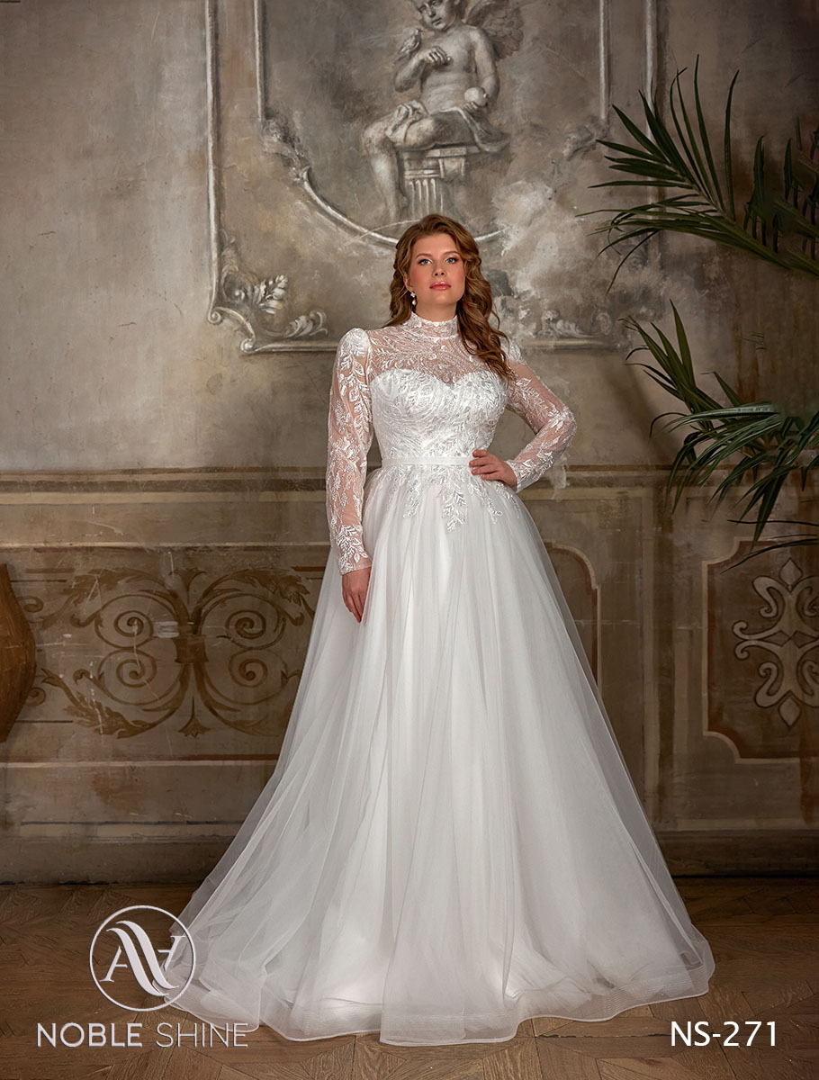 Dress NS-271 from the Grand feel - Plus size collection by Noble Shine