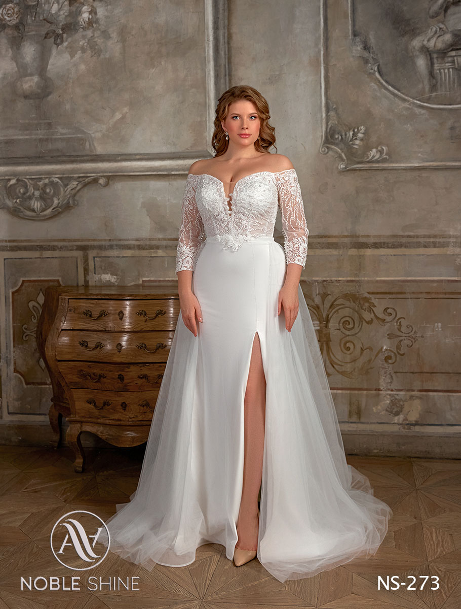 Dress NS-273 from the Grand feel - Plus size collection by Noble Shine