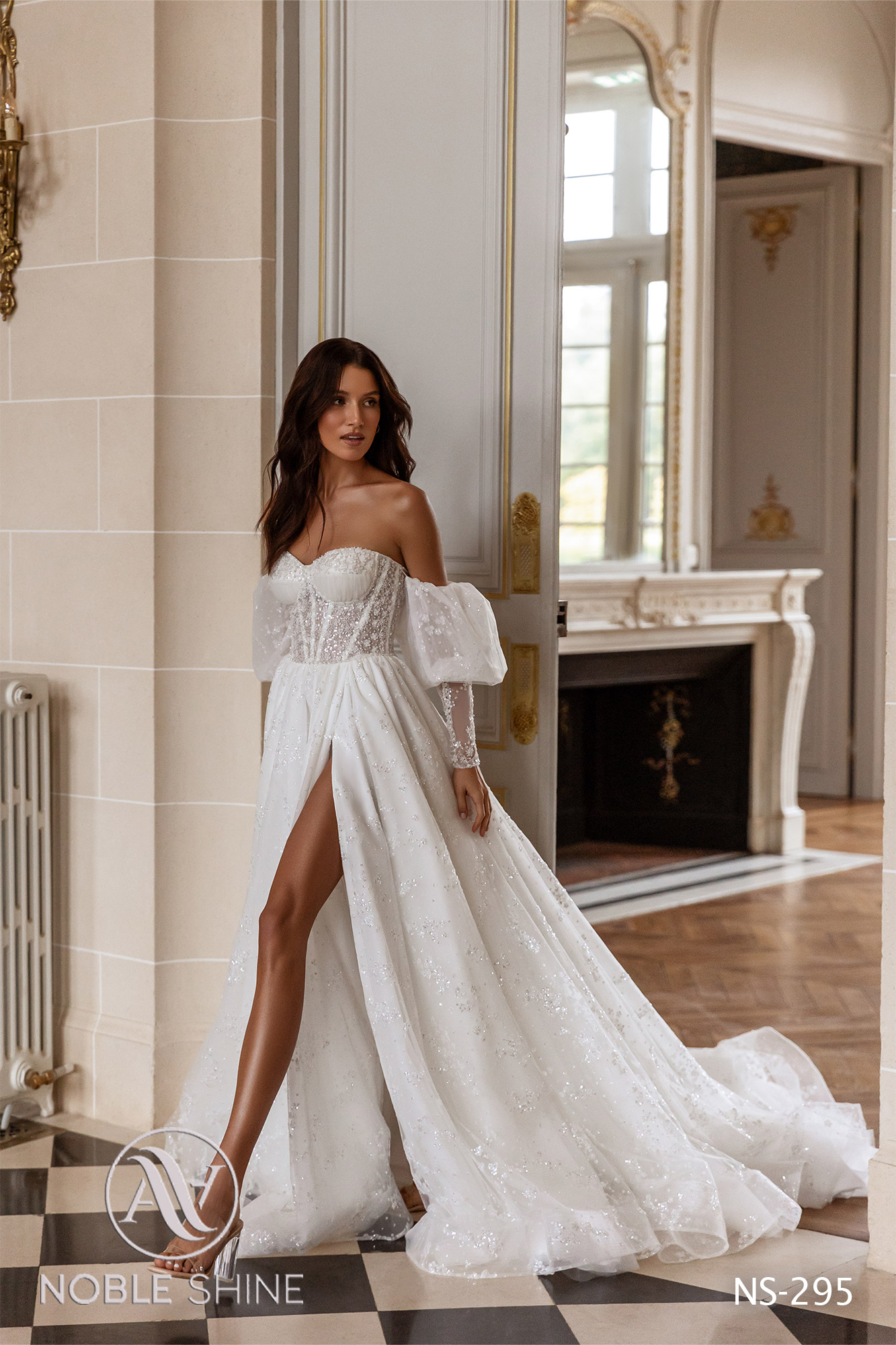 Dress NS-295 from the Jadore collection by Noble Shine