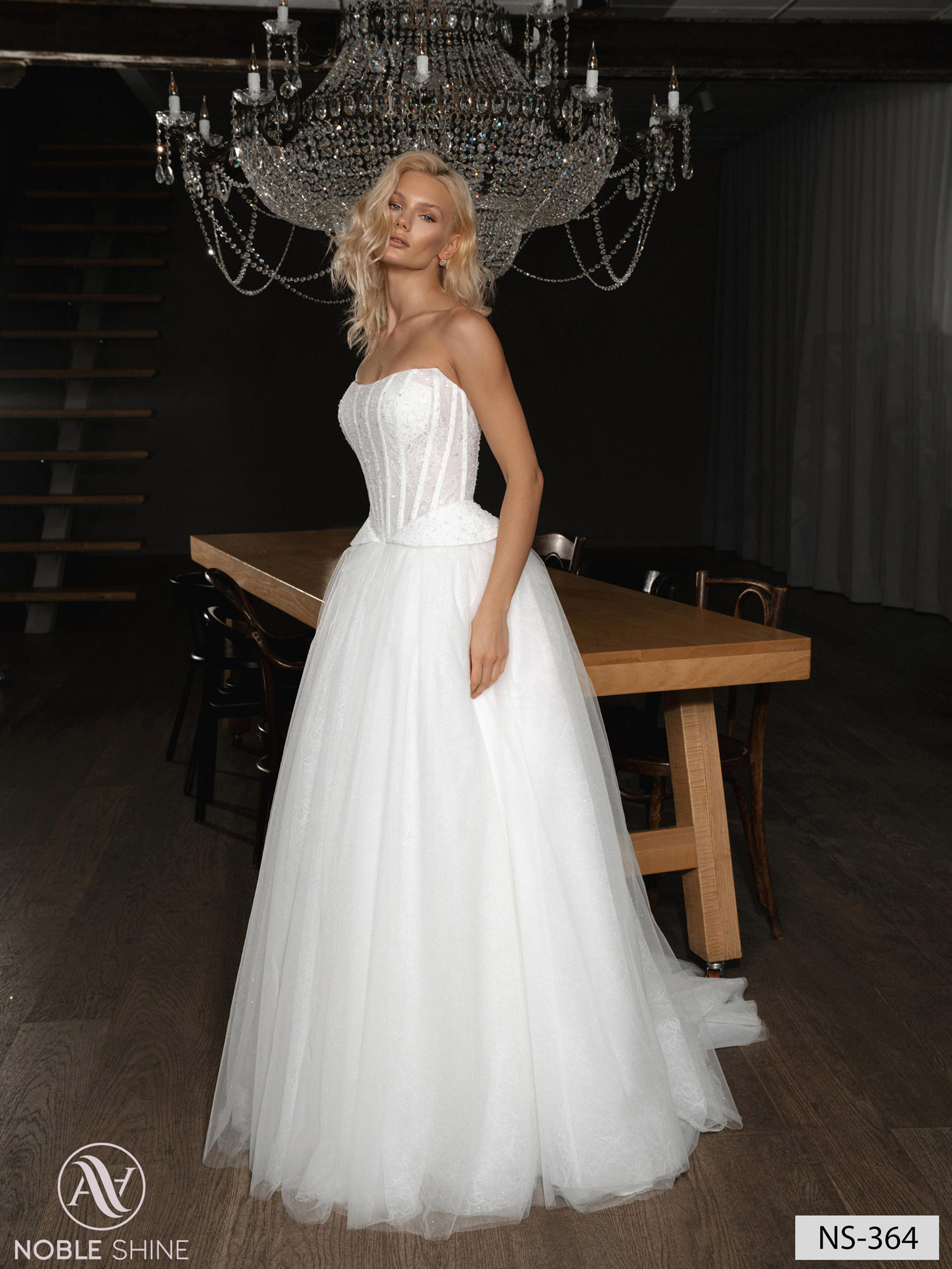 Wedding dress NS-364 from the Nova Fenix collection by Noble Shine