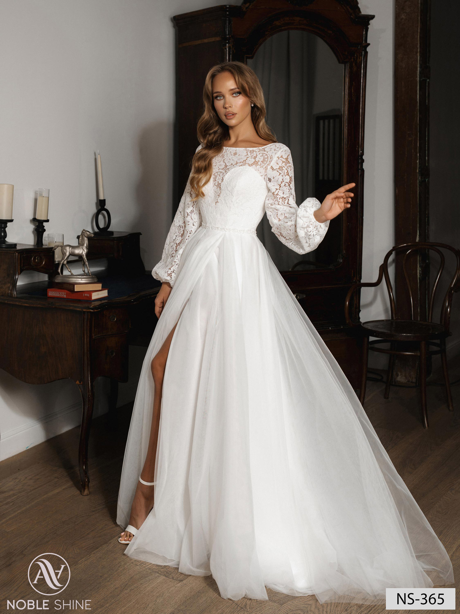 Wedding dress NS-365 from the Nova Fenix collection by Noble Shine