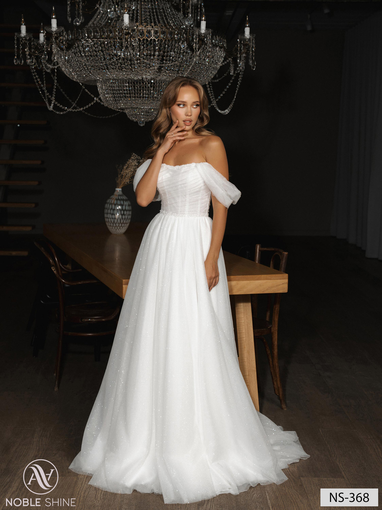 Wedding dress NS-368 from the Nova Fenix collection by Noble Shine