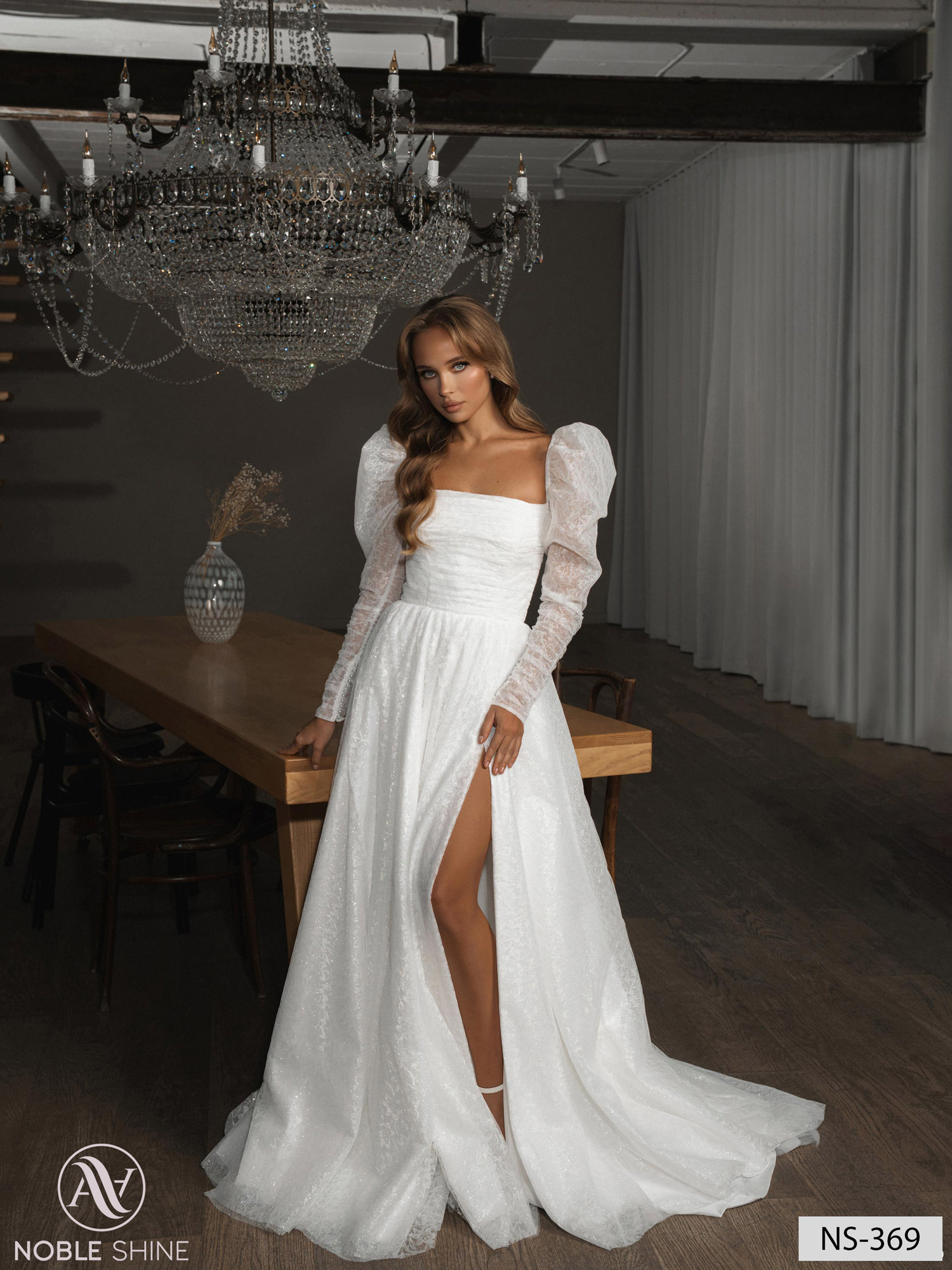 Wedding dress NS-369 from the Nova Fenix collection by Noble Shine