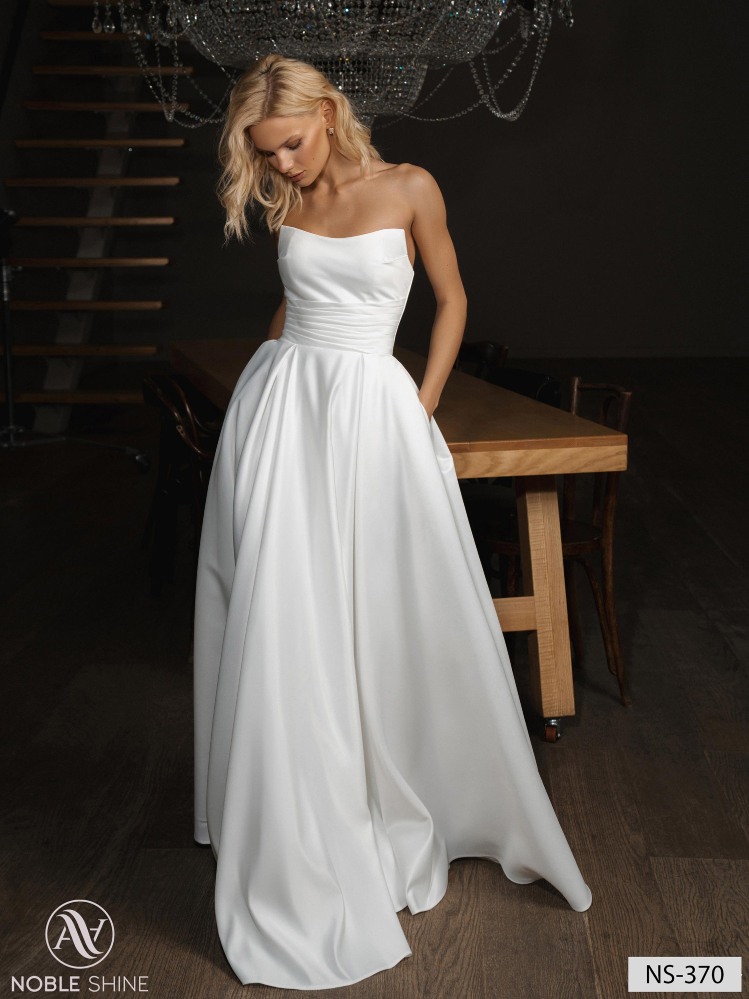 Wedding dress NS-370 from the Nova Fenix collection by Noble Shine