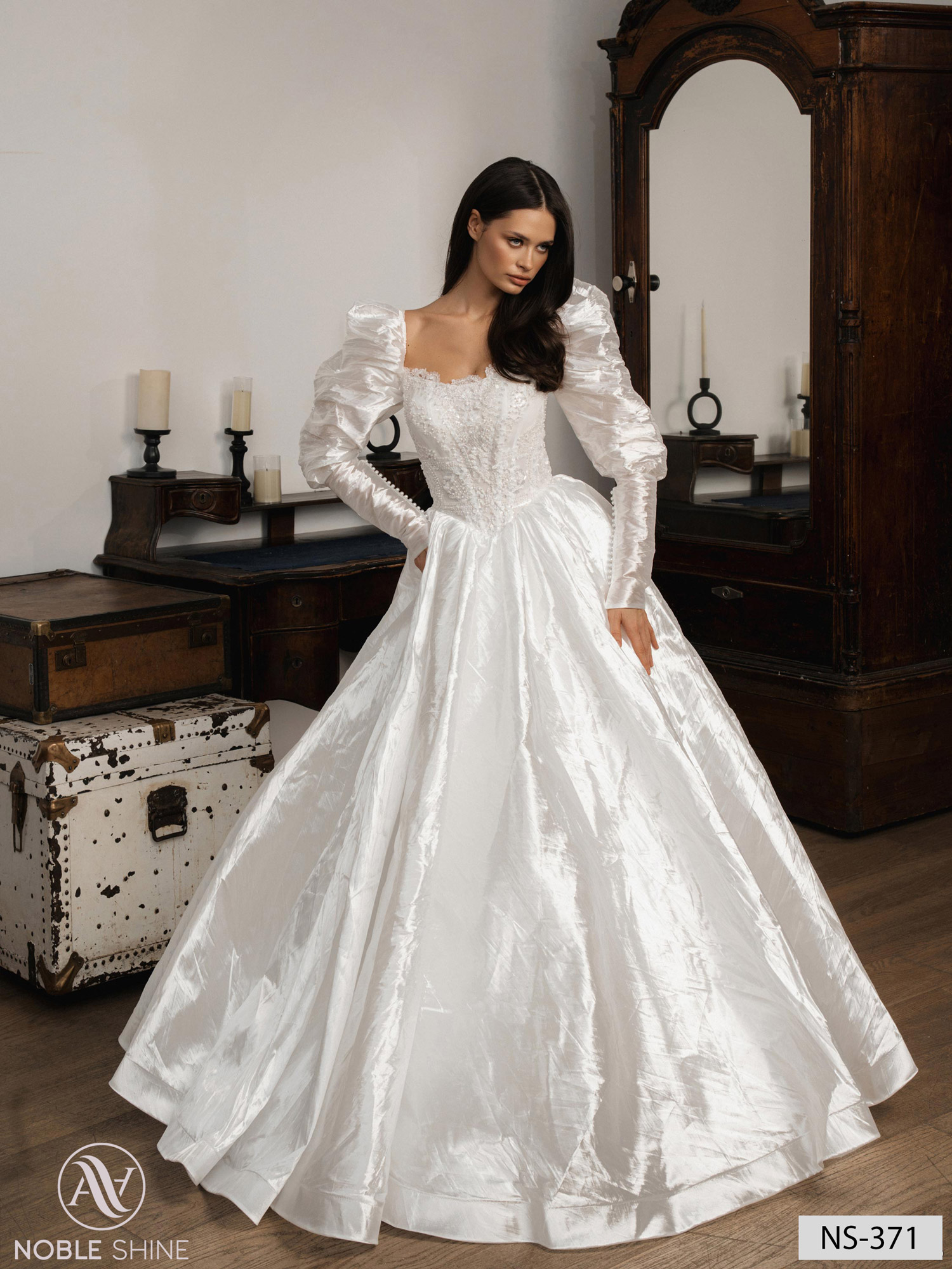 Wedding dress NS-371 from the Nova Fenix collection by Noble Shine