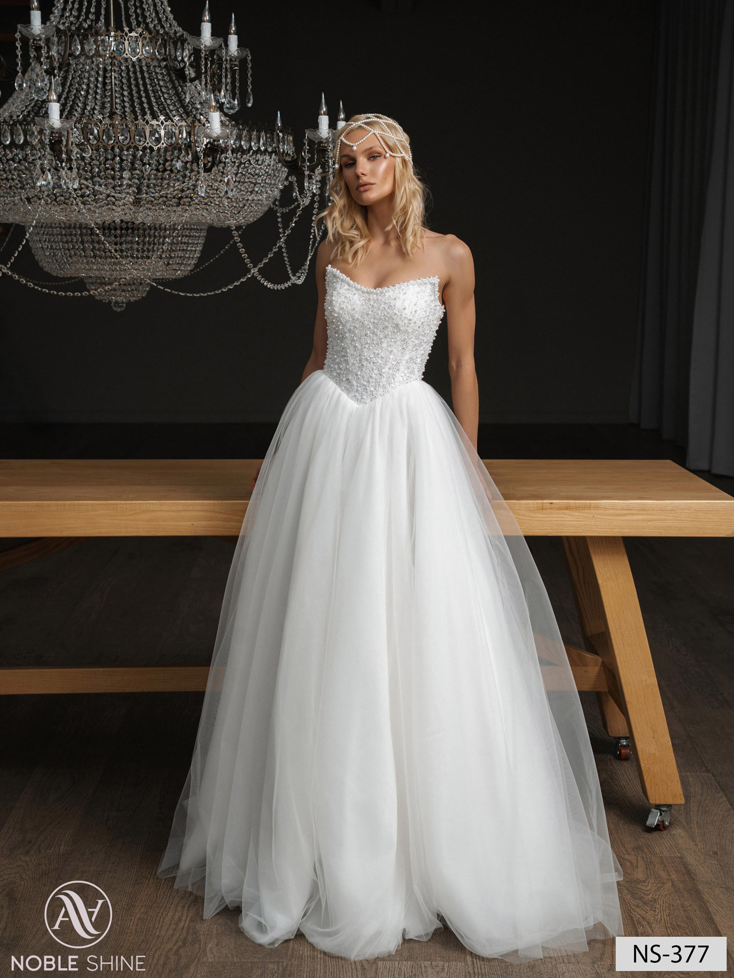 Wedding dress NS-377 from the Nova Fenix collection by Noble Shine