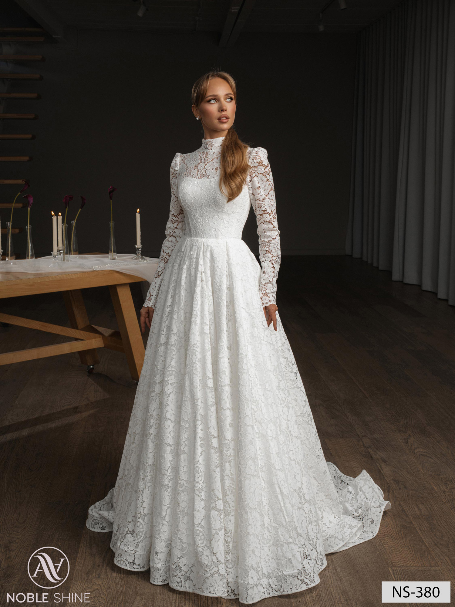 Wedding dress NS-380 from the Nova Fenix collection by Noble Shine