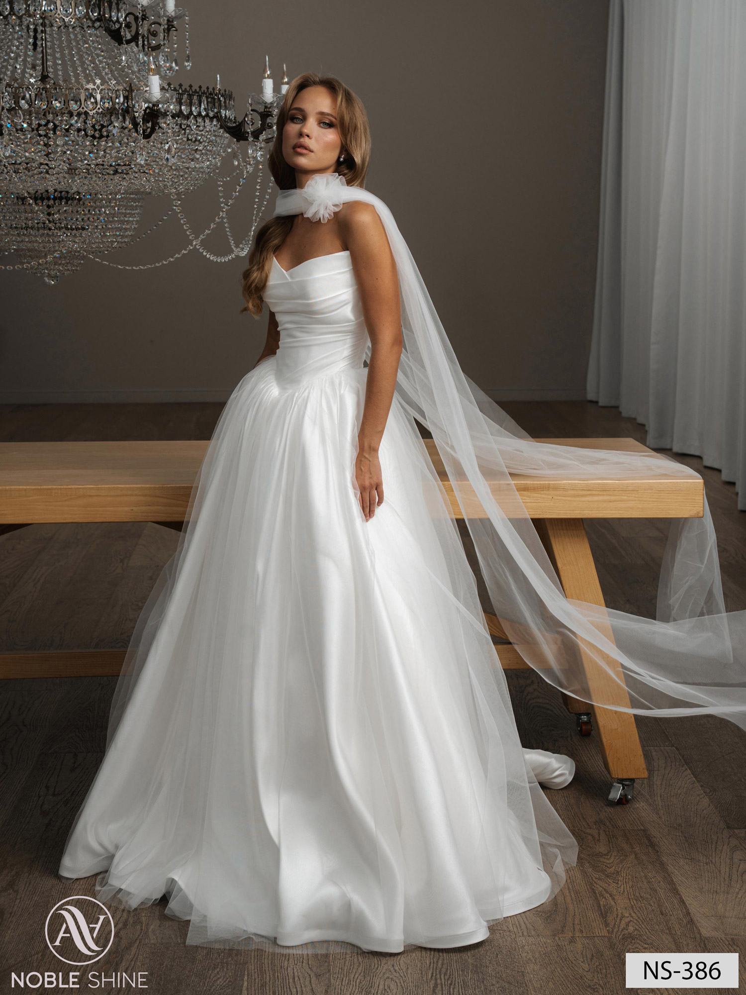 Wedding dress NS-386 from the Nova Fenix collection by Noble Shine