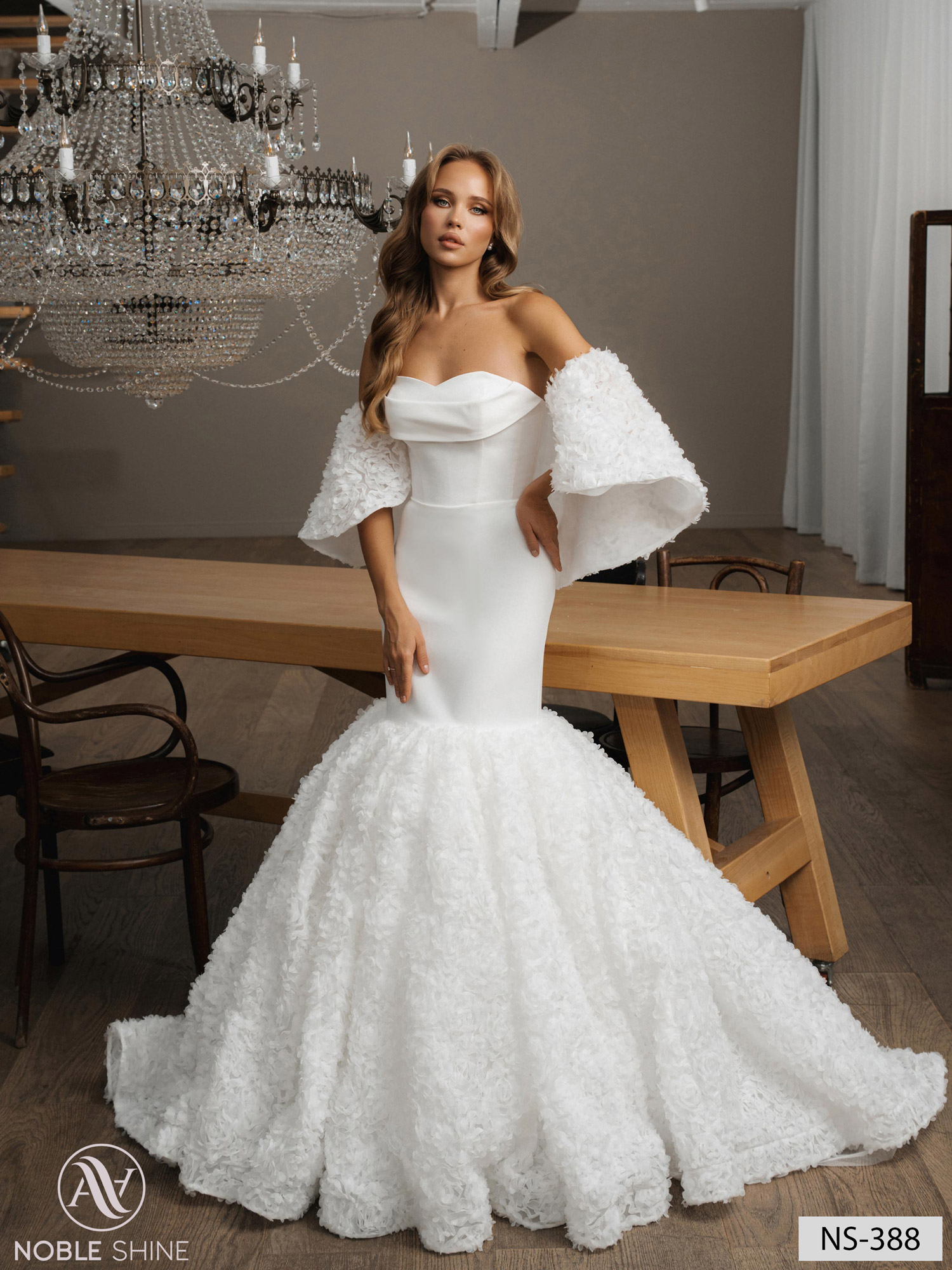 Wedding dress NS-388 from the Nova Fenix collection by Noble Shine