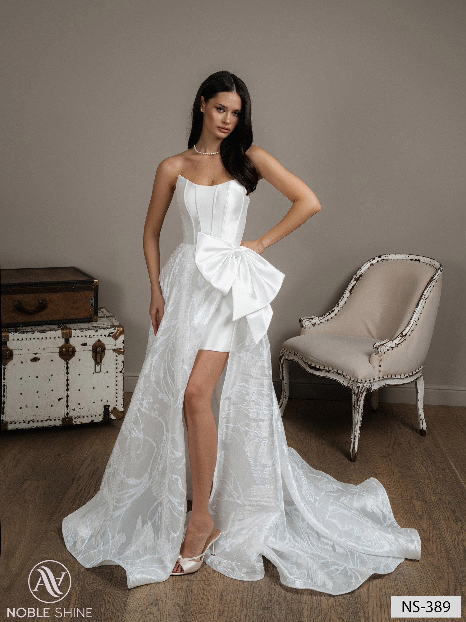 Wedding dress NS-389 from the Nova Fenix collection by Noble Shine