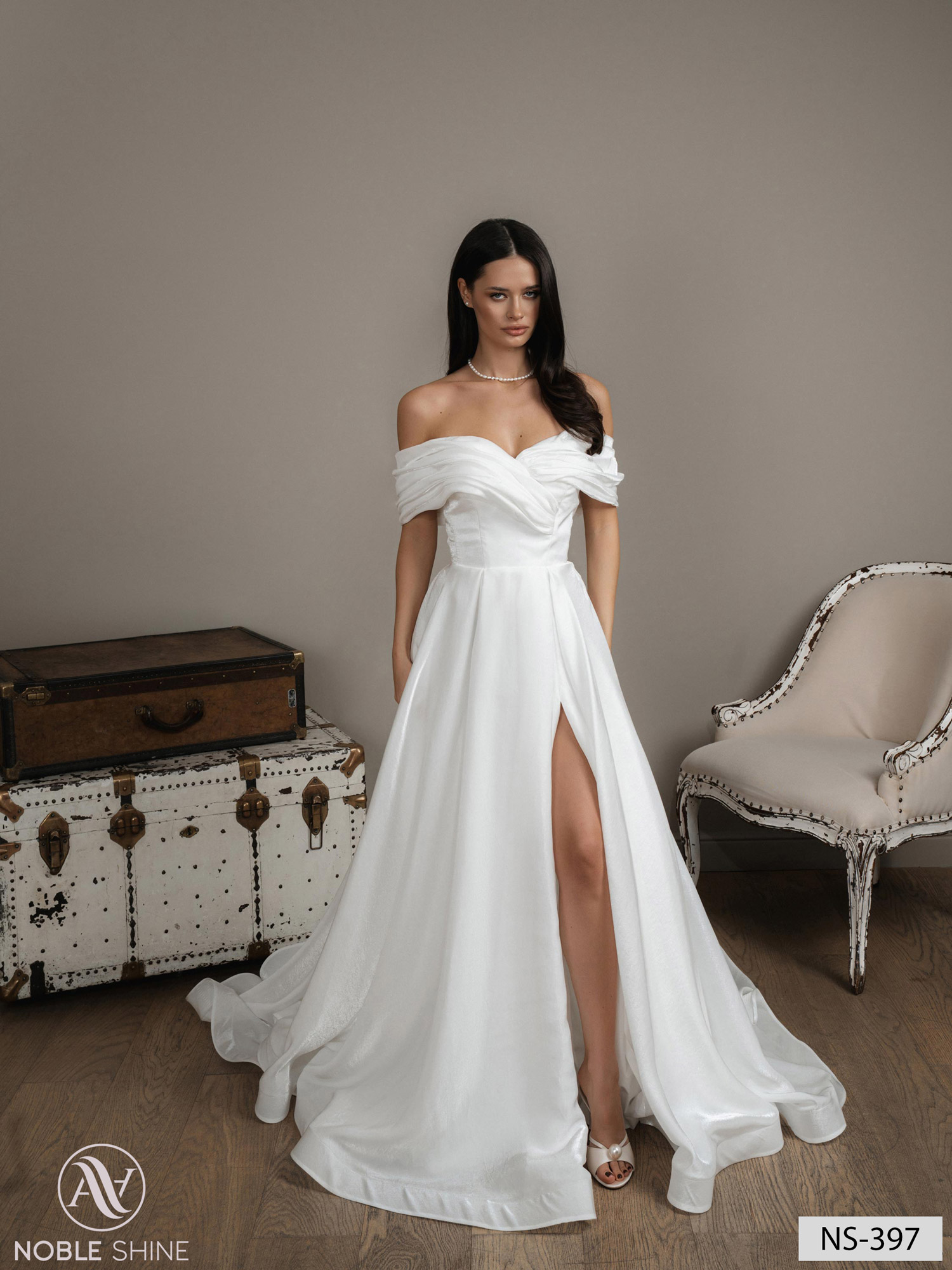 Wedding dress NS-397 from the Nova Fenix collection by Noble Shine