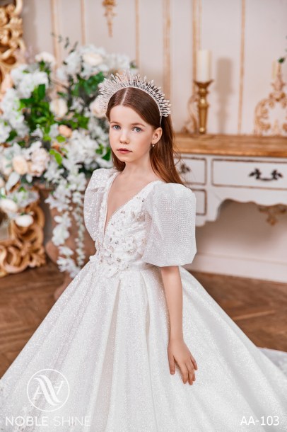 Dress AA-103 from the Royal Flowers collection by Noble Shine