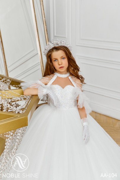 Dress AA-104 from the Royal Flowers collection by Noble Shine