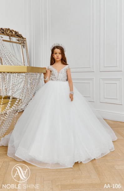 Dress AA-106 from the Royal Flowers collection by Noble Shine