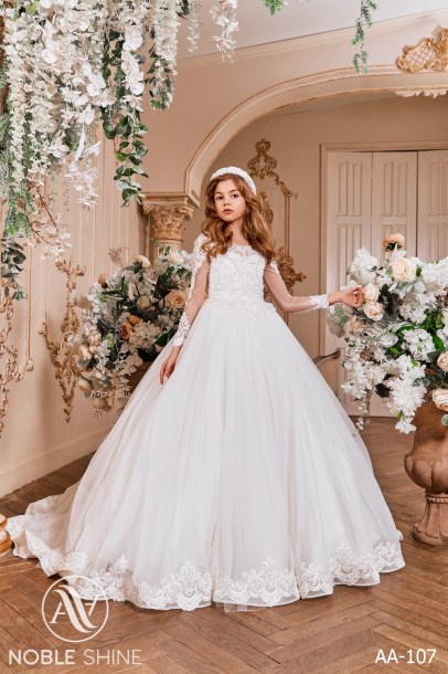Dress AA-107 from the Royal Flowers collection by Noble Shine