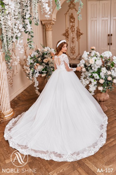 Dress AA-107 from the Royal Flowers collection by Noble Shine
