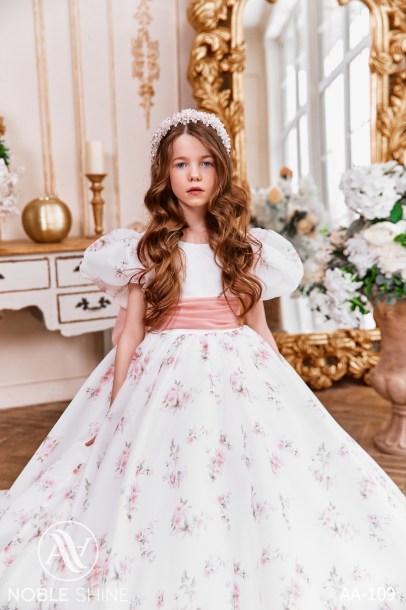 Dress AA-109 from the Royal Flowers collection by Noble Shine