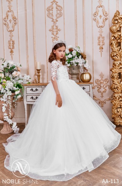 Dress AA-113 from the Royal Flowers collection by Noble Shine