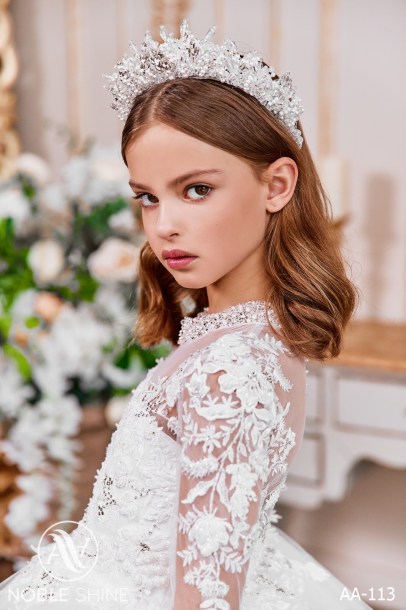 Dress AA-113 from the Royal Flowers collection by Noble Shine