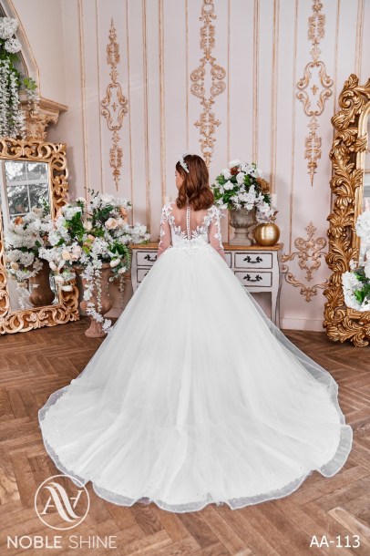 Dress AA-113 from the Royal Flowers collection by Noble Shine