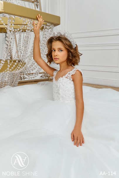 Dress AA-114 from the Royal Flowers collection by Noble Shine