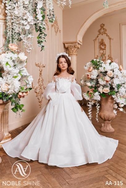 Dress AA-115 from the Royal Flowers collection by Noble Shine