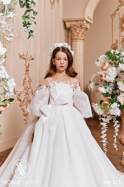 Dress AA-115 from the Royal Flowers collection by Noble Shine