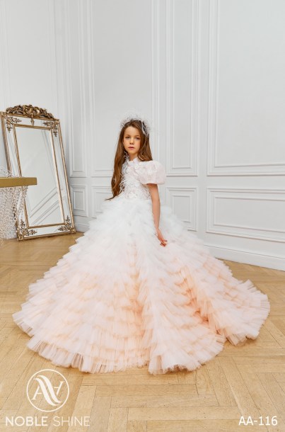 Dress AA-116 from the Royal Flowers collection by Noble Shine