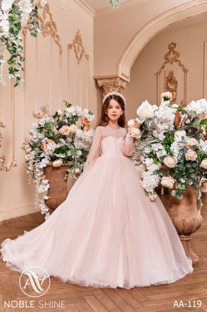 Dress AA-119 from the Royal Flowers collection by Noble Shine