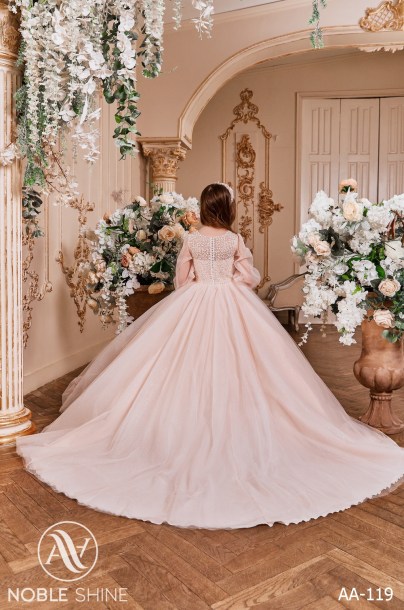 Dress AA-119 from the Royal Flowers collection by Noble Shine