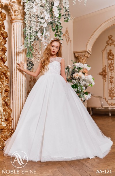Dress AA-121 from the Royal Flowers collection by Noble Shine
