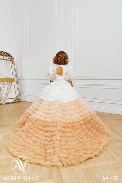 Dress AA-122 from the Royal Flowers collection by Noble Shine
