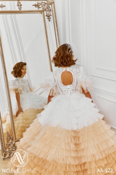 Dress AA-122 from the Royal Flowers collection by Noble Shine