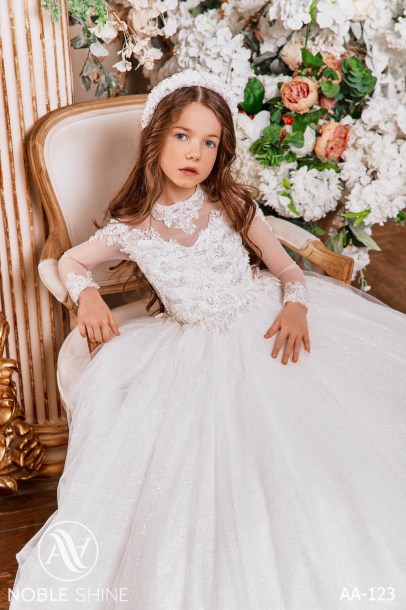 Dress AA-123 from the Royal Flowers collection by Noble Shine