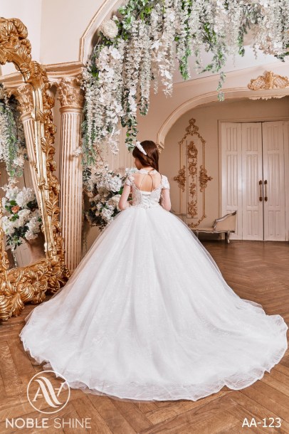Dress AA-123 from the Royal Flowers collection by Noble Shine