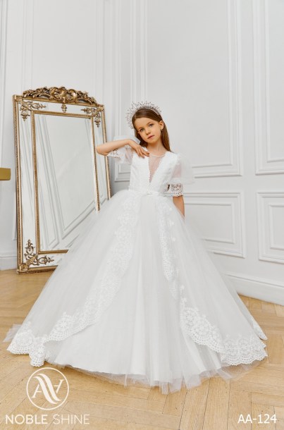 Dress AA-124 from the Royal Flowers collection by Noble Shine